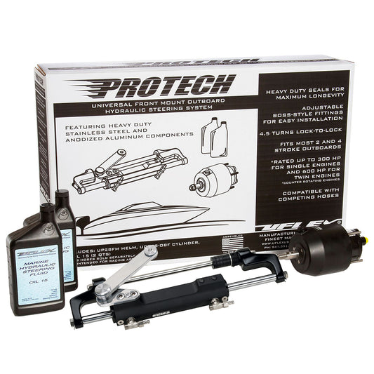 Uflex PROTECH 11 Front Mount OB Hydraulic System  Includes UP28 FM Helm Oil  UC128TS1 Cylinder  No Hoses PROTECH 11