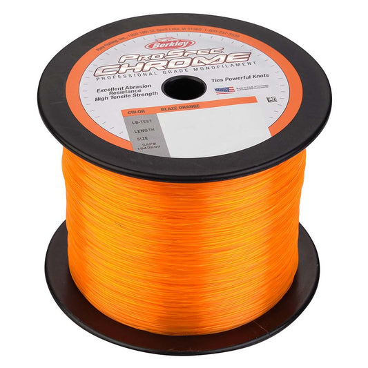 Berkley ProSpec Chrome Blaze Orange Monofilament  130 lb  2000 yds  PSC5B13080 1544016