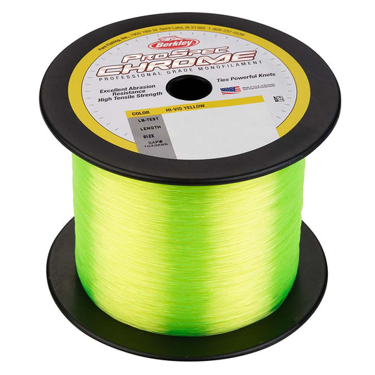 Berkley ProSpec Chrome HiVis Yellow Monofilament  130 lb  2000 yds  PSC5B130HVY 1543435