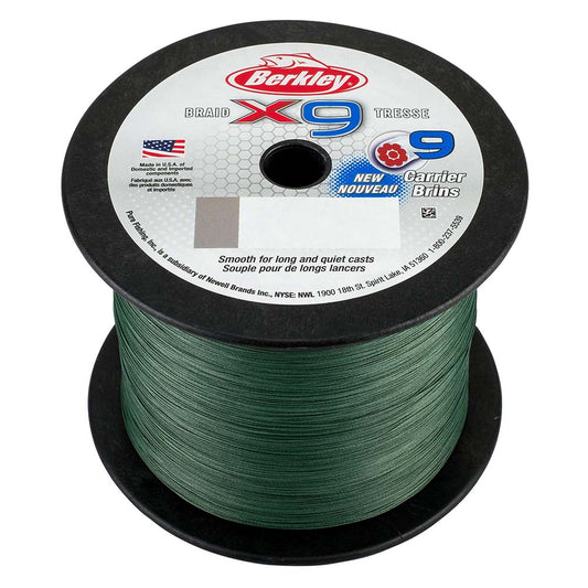 Berkley x9 Braid LowVis Green  10lb  2188 yds  X9BBK1022 1486836