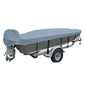 Carver PolyFlex II Narrow Series StyledtoFit Boat Cover f145 VHull Fishing Boats  Grey 70124F10