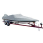 Carver PolyFlex II StyledtoFit Boat Cover f185 Ski Boats with Low Profile Windshield  Grey 74018F10