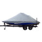 Carver SunDURA Specialty Boat Cover f235 Inboard Tournament Ski Boats wWide Bow  Swim Platform  Grey 82123S11