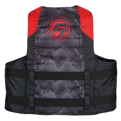 Full Throttle Adult Nylon Life Jacket  LXL  RedBlack 11220010005022