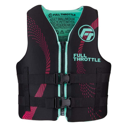 Full Throttle Adult RapidDry Life Jacket  SM  AquaBlack 14210050503022