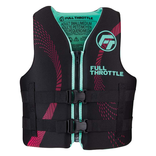 Full Throttle Adult RapidDry Life Jacket  SM  AquaBlack 14210050503022