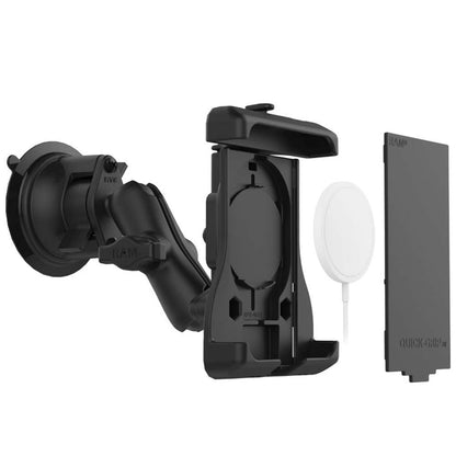 RAM Mount RAM QuickGrip Suction Cup Mount fApple MagSafe Compatible Phones RAMB166UN15WU