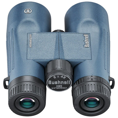 Bushnell 8x42mm H2O Binocular  Dark Blue Roof WPFP Twist Up Eyecups 158042R