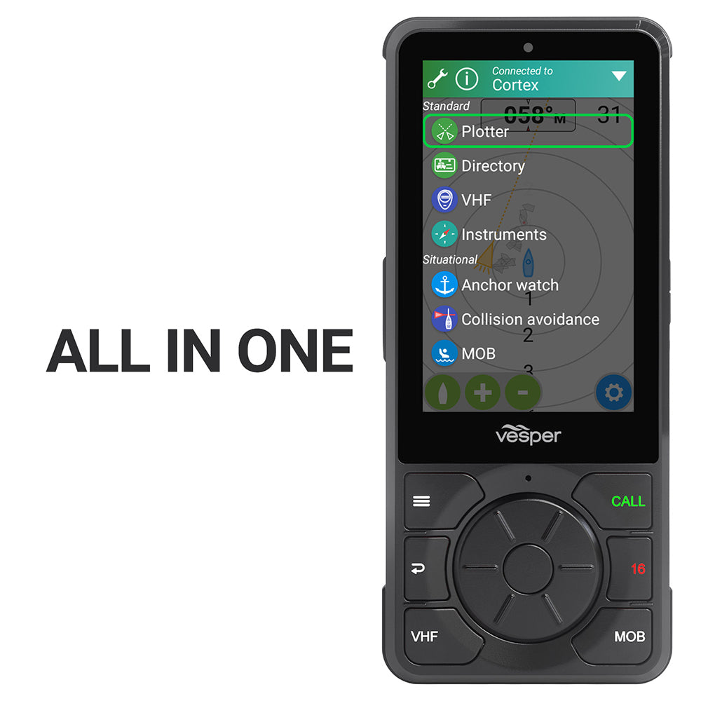 Vesper Cortex H1P PortableWirelessRechargeable Handset wCharging Cradle 0100281610