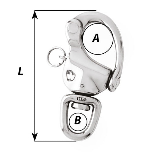 Wichard 312 Snap Shackle wSwivel Eye 02475