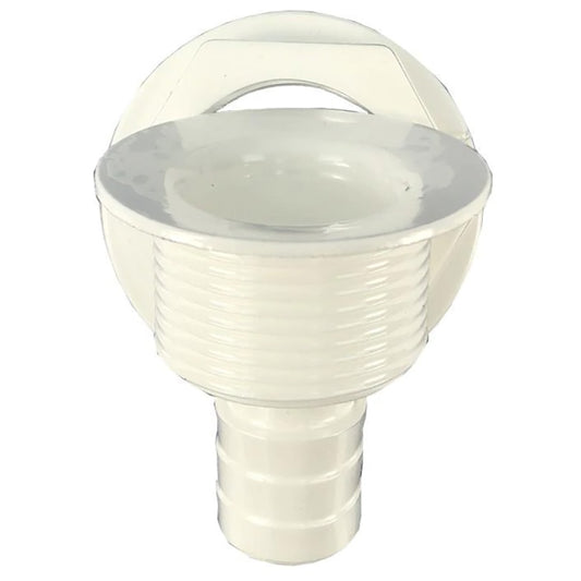 TH Marine Straight Barbed AllPurpose Drain  White APD2DP