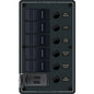 Blue Sea 8521  5 Position Contura Switch Panel wDual USB Chargers  1224V DC  Black 8521