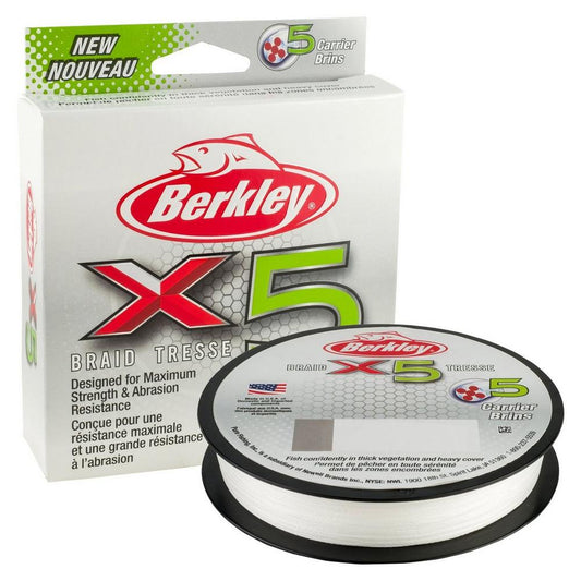 Berkley x5 Braid  104  328yds  Crystal 1486790