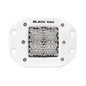 Black Oak 2 Marine Flush Mount LED Pod Light  Diffused Optics  White Housing  Pro Series 30 2DMFPOD10CR