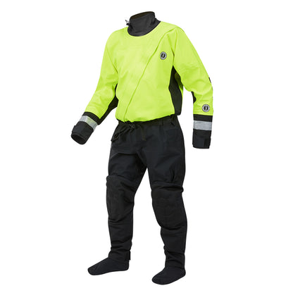 Mustang MSD576 Water Rescue Dry Suit  Fluorescent Yellow GreenBlack  Medium MSD57602251M101