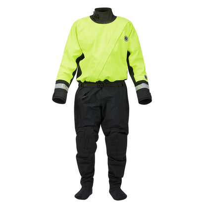 Mustang MSD576 Water Rescue Dry Suit  Fluorescent Yellow GreenBlack  Large MSD57602251L101