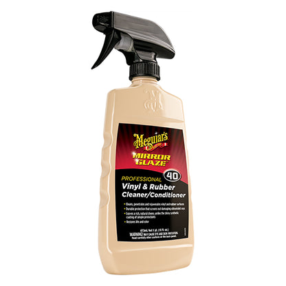 Meguiars M40 Mirror Glaze Vinyl  Rubber Cleaner  Conditioner  16oz M4016