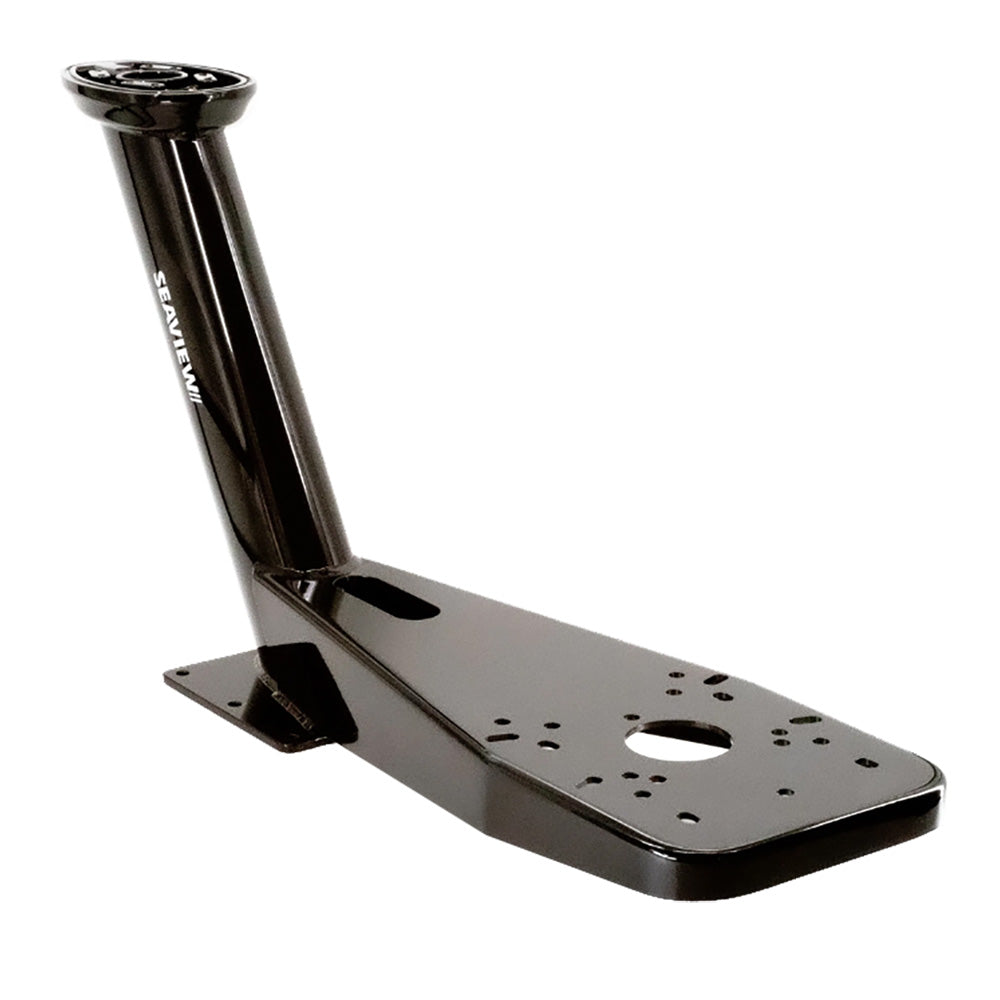 Seaview 2375 PreDrilled Dual Mount fOpen Array Radars Up to 45  Black  Top Plate Required PMADM2M2BLK