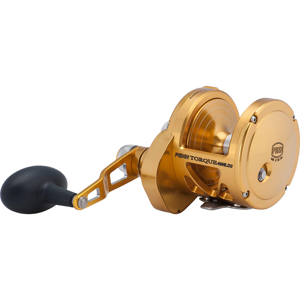PENN Torque Lever Drag 2 Speed Reel Gold TRQ40NLD2 1206070