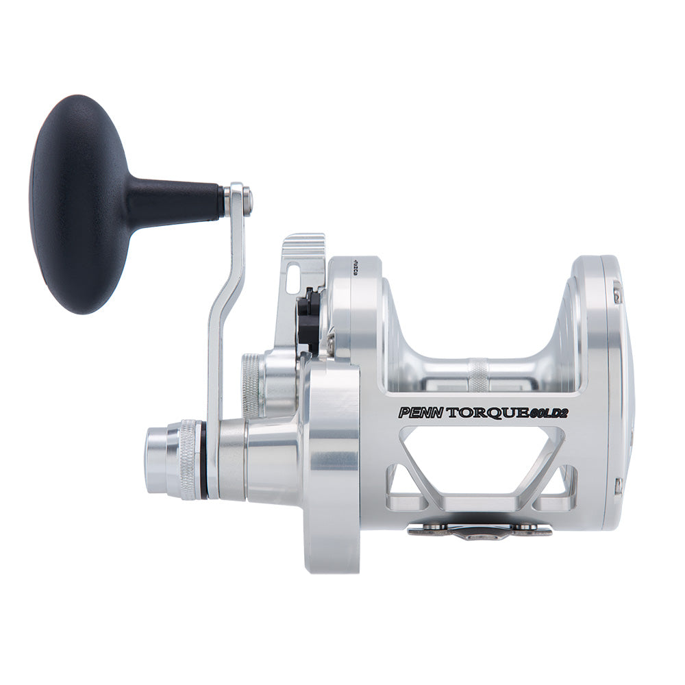 PENN Torque Lever Drag 2 Speed Reel Silver TRQ60LD2S 1501856