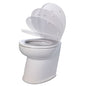 Jabsco Deluxe Flush 17 Angled Back 12V Freshwater Electric Marine Toilet wSolenoid Valve  Soft Close Lid 580203012