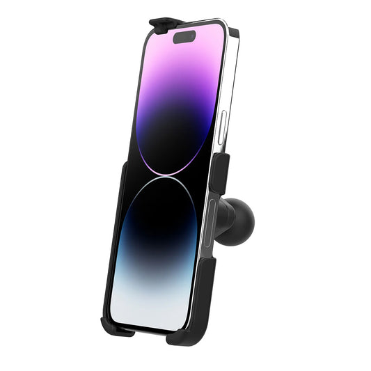 RAM Mount RAM FormFit Holder fiPhone 13 Pro Max 14 Plus  Pro Max wBall RAMHOLAP39BU