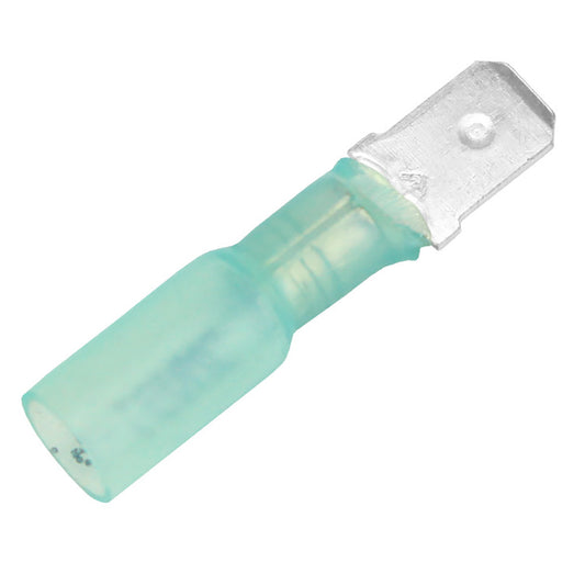 Pacer 1614 AWG Heat Shrink Male Disconnect  100 Pack TDE14250M100