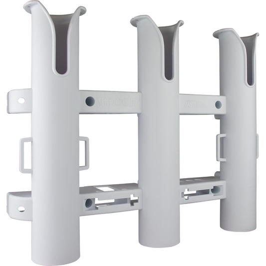 SeaDog Triple Threat Three Pole Rod Holder  White 3250321