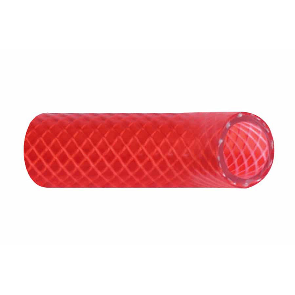 Trident Marine 58 Reinforced PVC FDA Hot Water Feed Line Hose  Drinking Water Safe  Translucent Red  Sold by the Foot