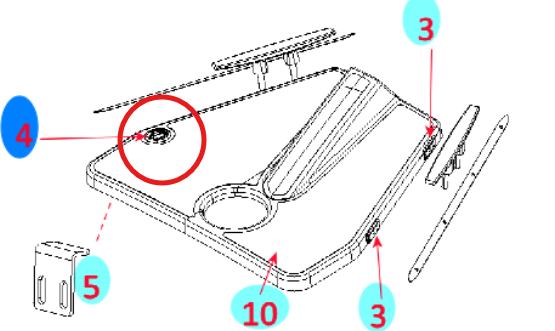 Flush Pull Latch (White) image 2