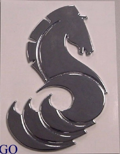 Chrome Beneteau Sea Horse (3 Tails) image 0