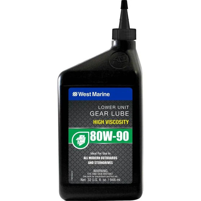 High-Viscosity 80W-90 Lower Unit Gear Lube, Quart